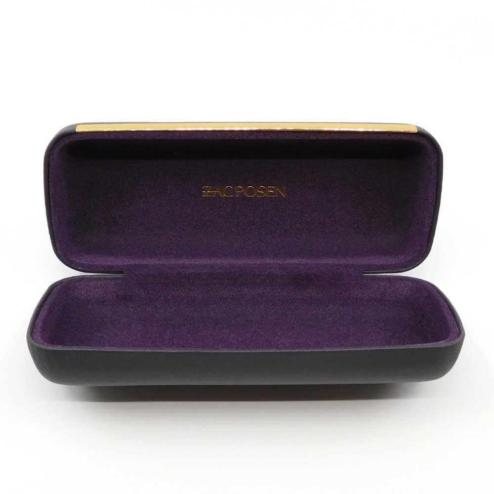 ZAC POSEN Grey & Gold Eyeglasses Case - Picture 3 of 6